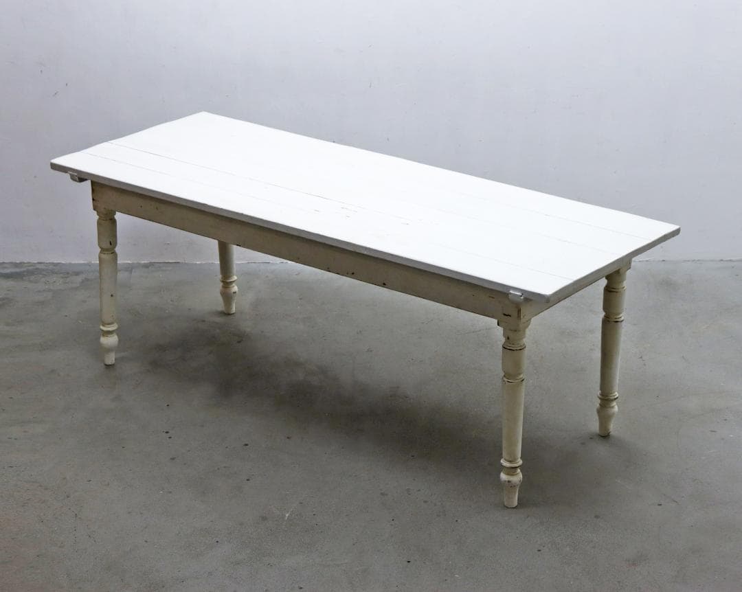 ヴィンテージ クラシカル ペイント ダイニングテーブル 作業台 コンソール
