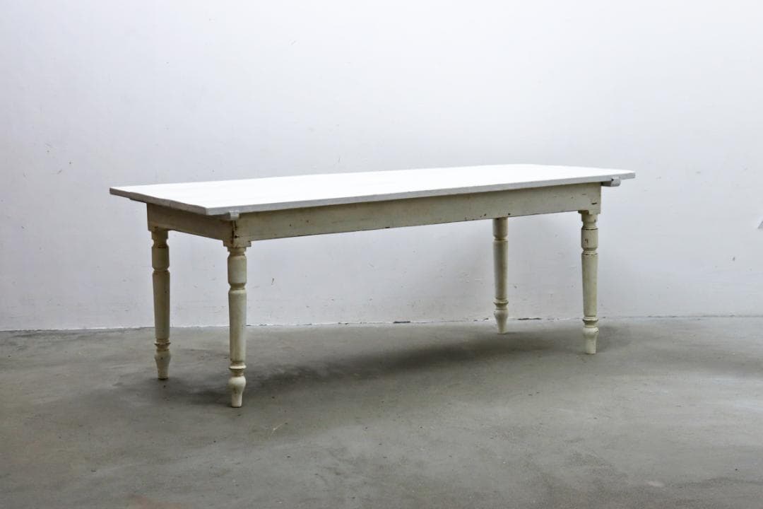 ヴィンテージ クラシカル ペイント ダイニングテーブル 作業台 コンソール