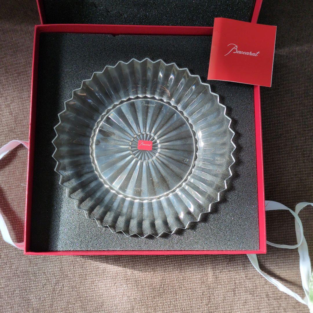 Baccarat クリスタル皿 28cm