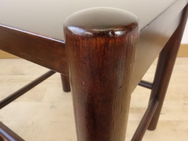 北海道民芸家具　ミニテーブル　花台　再塗装済　USED