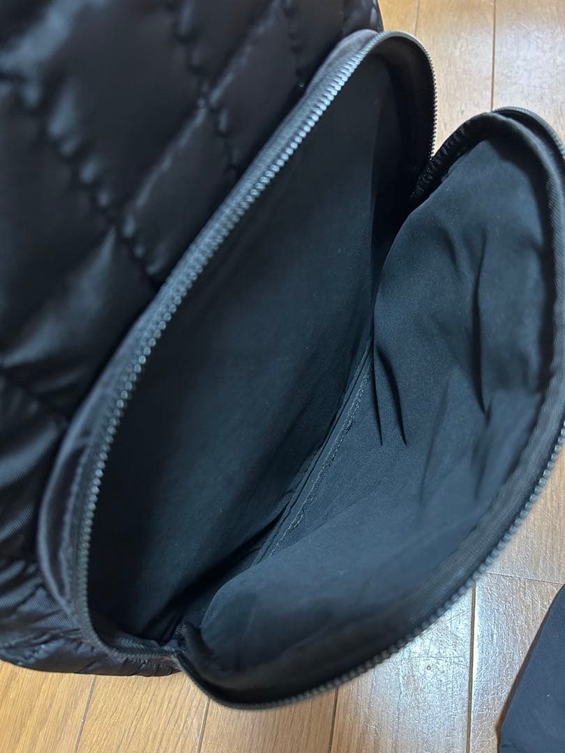 ALENCYアレンシー ブラック キルティングリュックマザーズバッグ