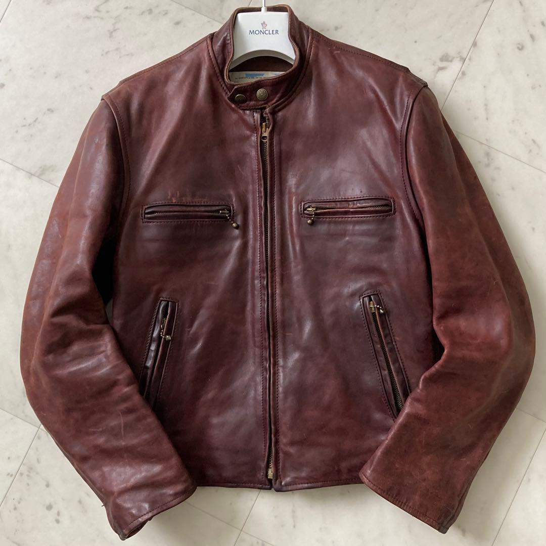 AERO LEATHER ホースハイド ライダースジャケット 馬革