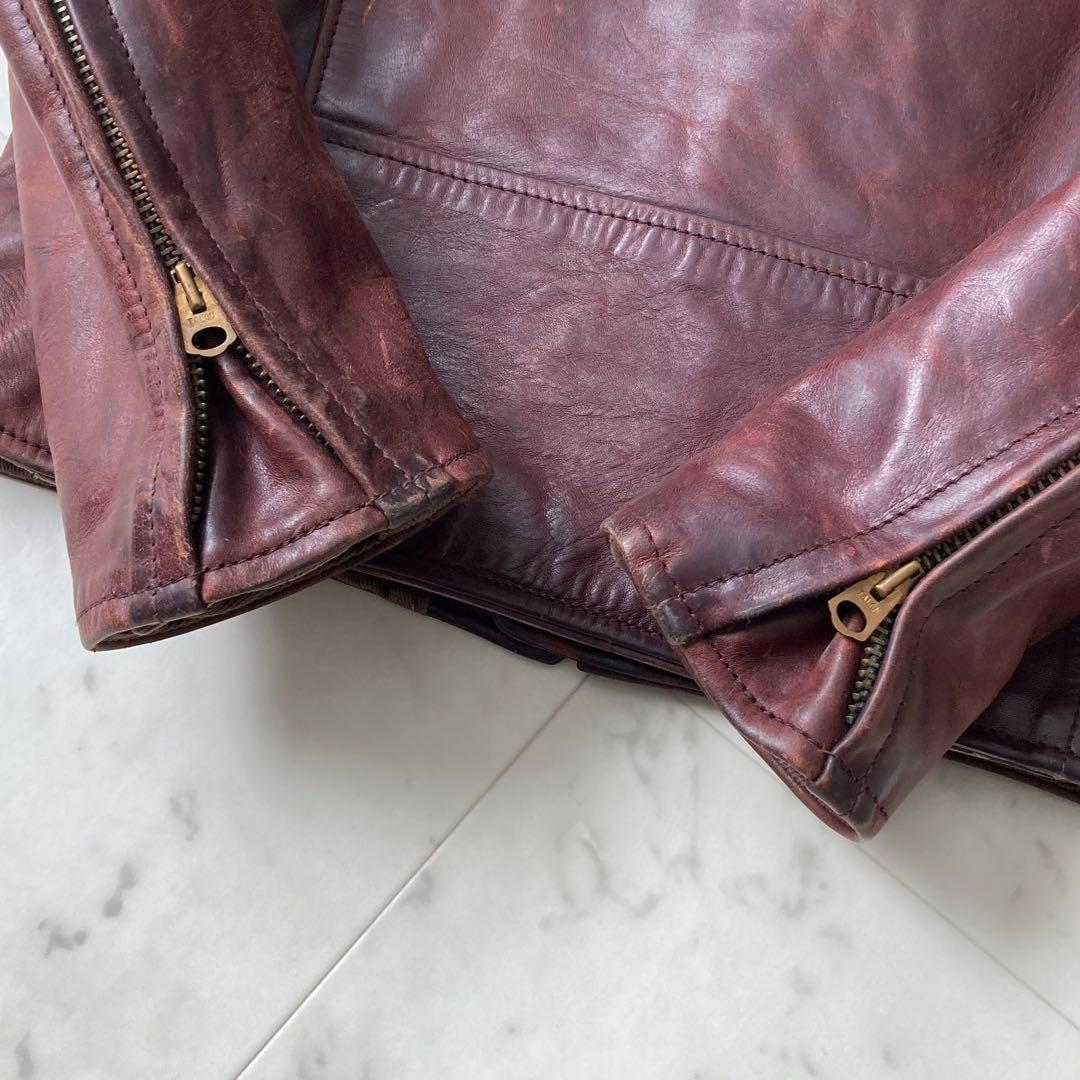 AERO LEATHER ホースハイド ライダースジャケット 馬革