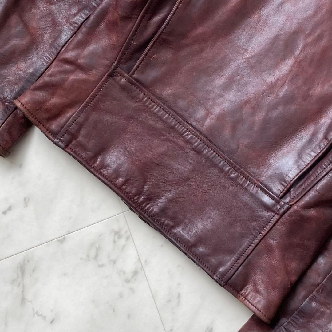 AERO LEATHER ホースハイド ライダースジャケット 馬革