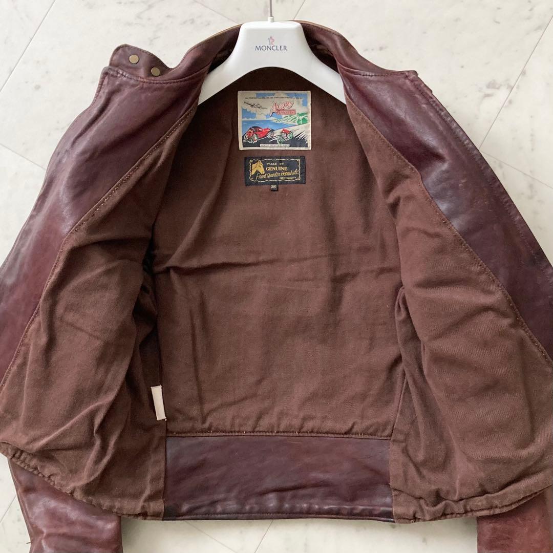 AERO LEATHER ホースハイド ライダースジャケット 馬革