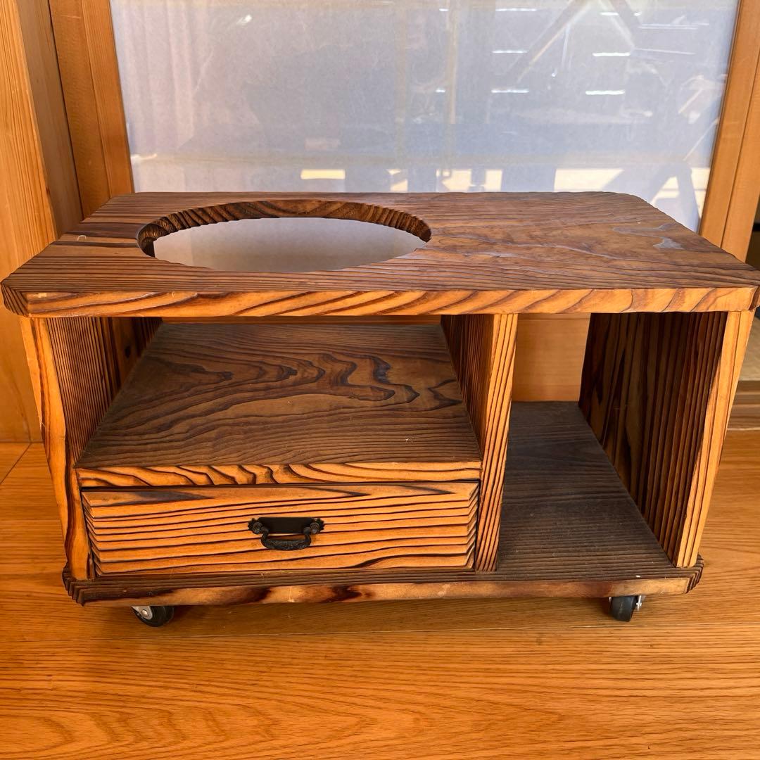 ヴィンテージ　ポットワゴン　古材　木製