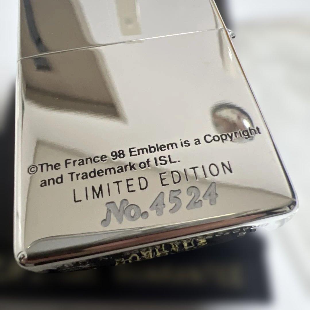 【超希少/限定品】1998年 フランスW杯 ZIPPO 日本代表（No.4524