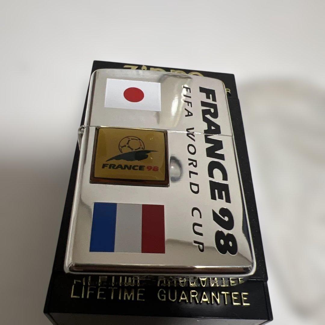 【超希少/限定品】1998年 フランスW杯 ZIPPO 日本代表（No.4524