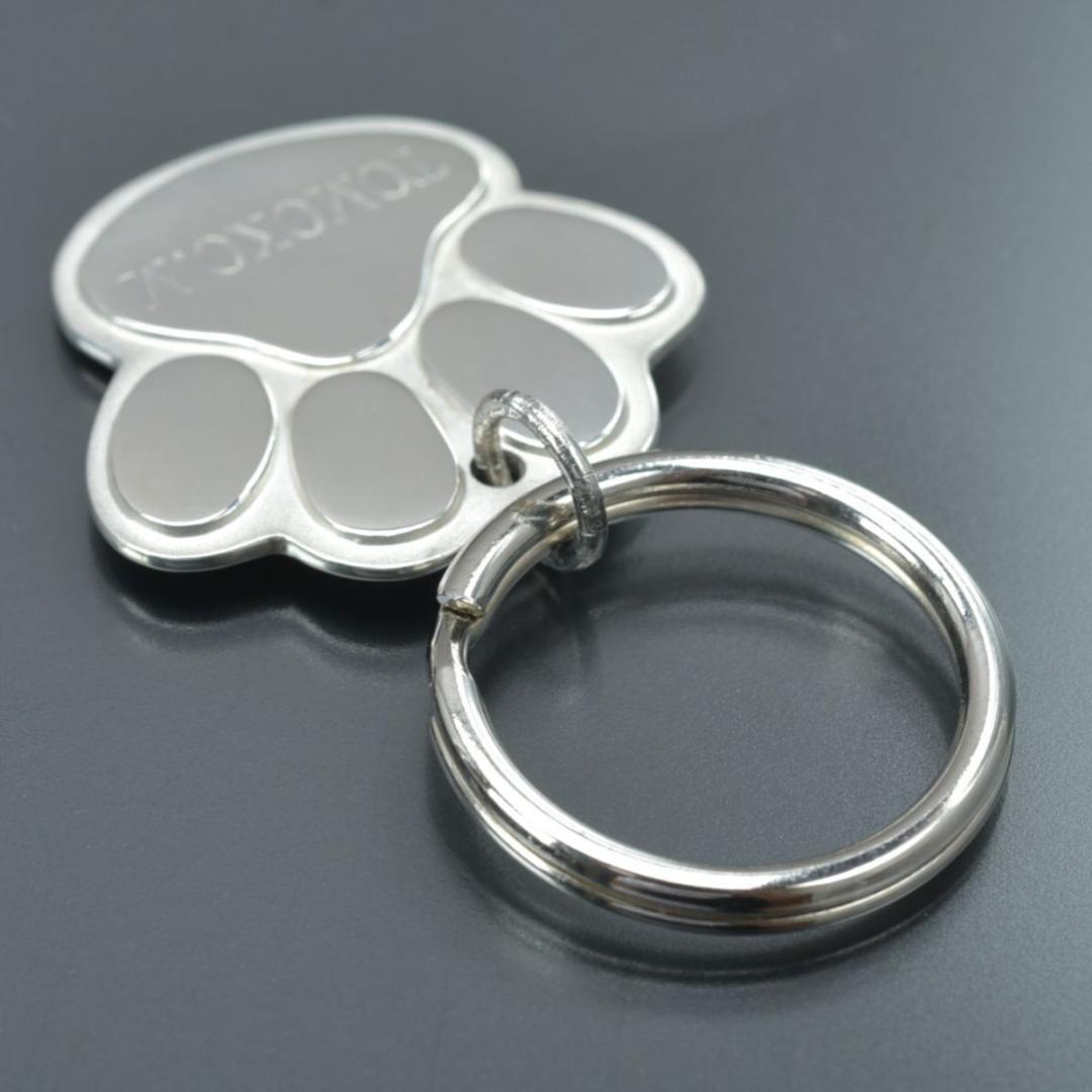 磨き済/美品 ティファニー キーリング SV925 肉球 シルバー キーホルダー