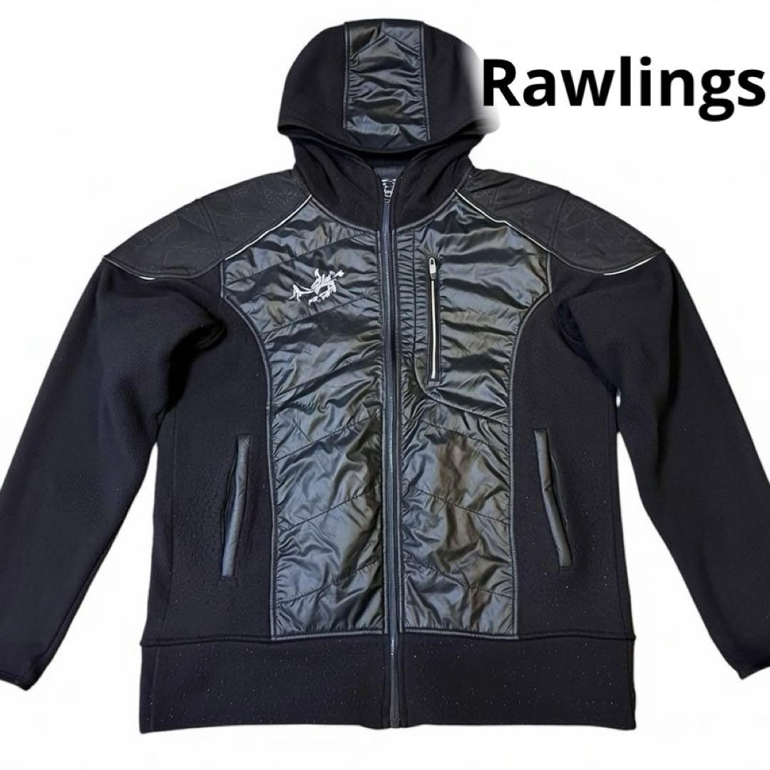 Rawlingsローリングス アウタージャケット黒フード付O(XL)