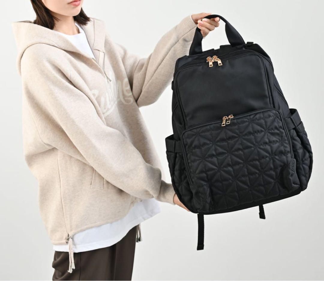 【新品】しまむら MUMU & Co. 多機能リュック マザーズリュック 黒