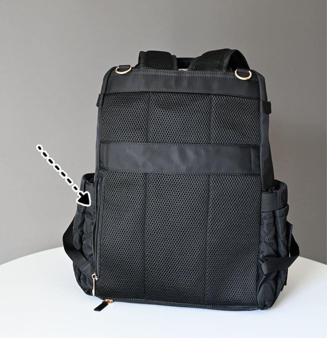 【新品】しまむら MUMU & Co. 多機能リュック マザーズリュック 黒