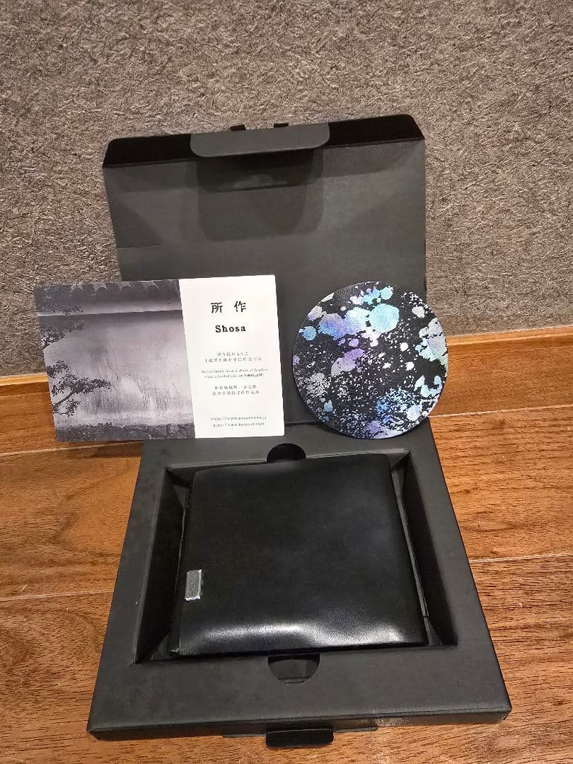 美品！所作　ショートウォレット2.0　ブラック
