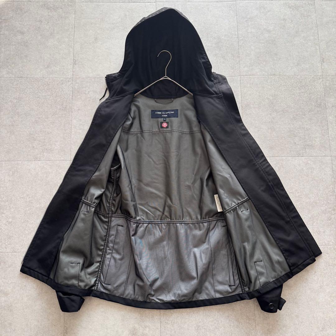 コムデギャルソンオム　AD2010　マウンテンパーカー　黒　フード　L　ウール