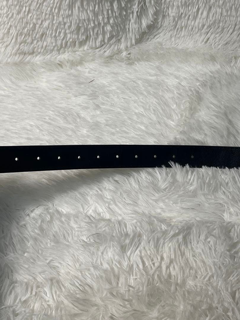 美品　GUCCI グッチ GG柄プレートバックル 本革　レザーベルト