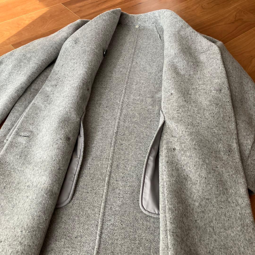 【新品未使用】MUJILabo カシミヤ混ノーカラーコートM ★タグあり