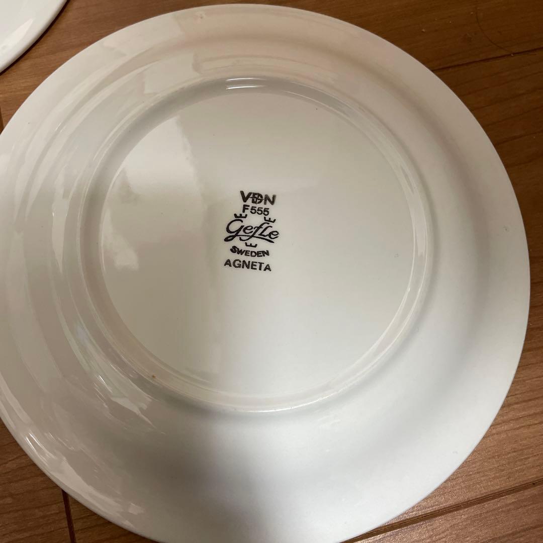 美品　Gefle/ゲフレ　アグネッタ　プレート19㎝ ウプサラエクビー 3枚