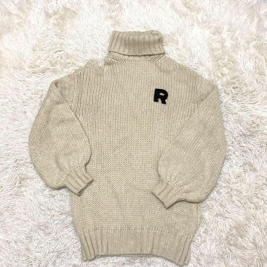 ロシャス　タートルネック　ニット　セーター　ウール　ハイネック　オーバーサイズ