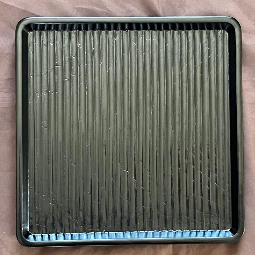 欅黒漆我谷盆(けやきくろうるしわがたぼん)　№9173