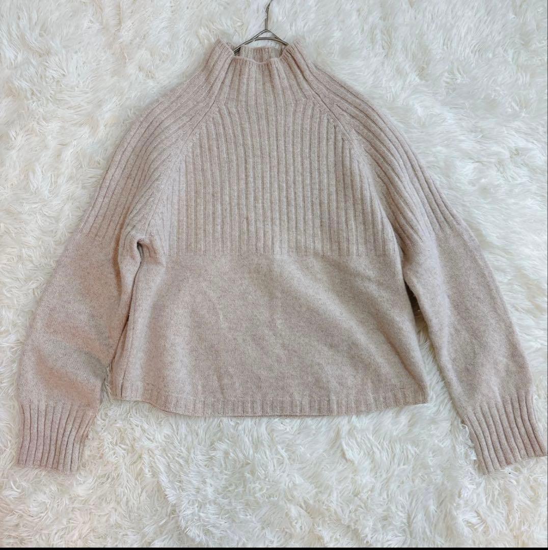 美品✨セオリーリュクス 23年モデル カシミヤ ニット ボトルネック グレージュ