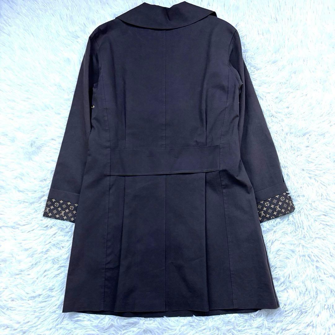 ルイヴィトン トレンチコート ゴム引きコート マッキントッシュ S モノグラム