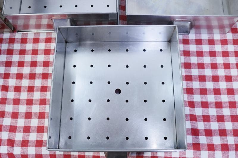 業務用 ステンレススチール 3段蒸し器 角蒸し器 40×40cm 底板取り外し可