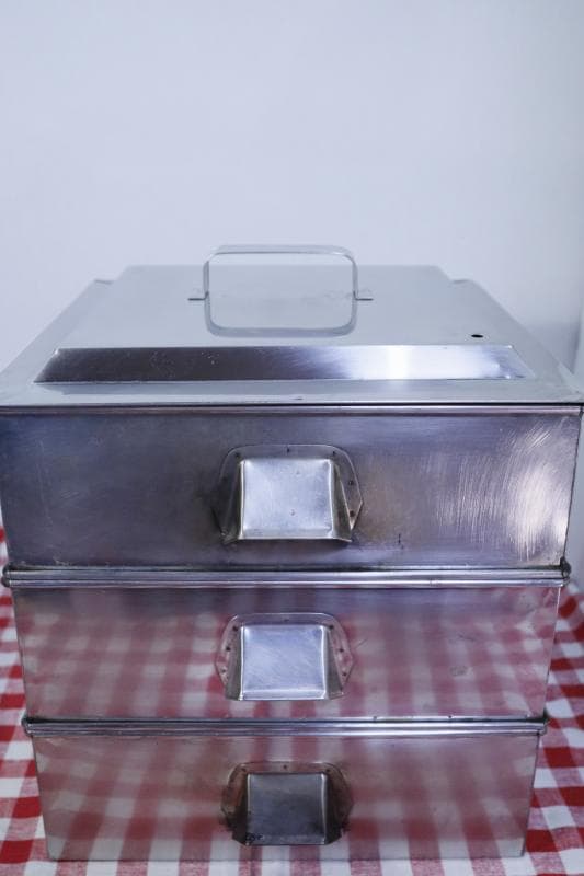 業務用 ステンレススチール 3段蒸し器 角蒸し器 40×40cm 底板取り外し可