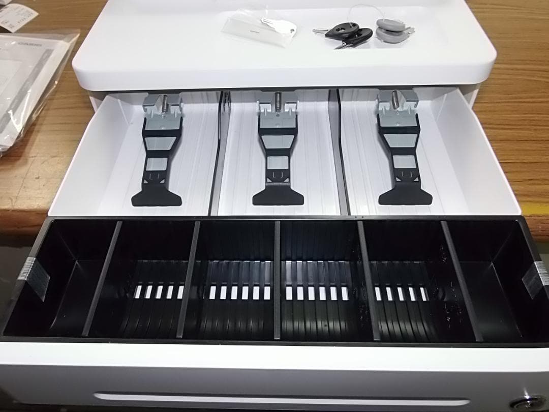 白ほぼ新品届いてすぐ使える設定無料カシオSR-S200レジスター04061222