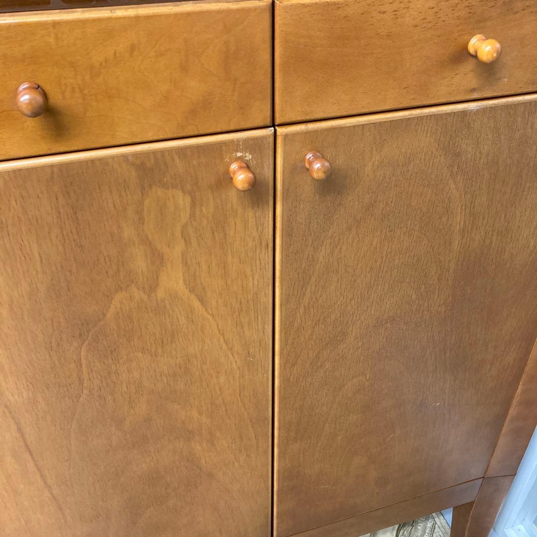 【送料込み】マルニ木工　ダウンライト付きキャビネット　フタバ木工