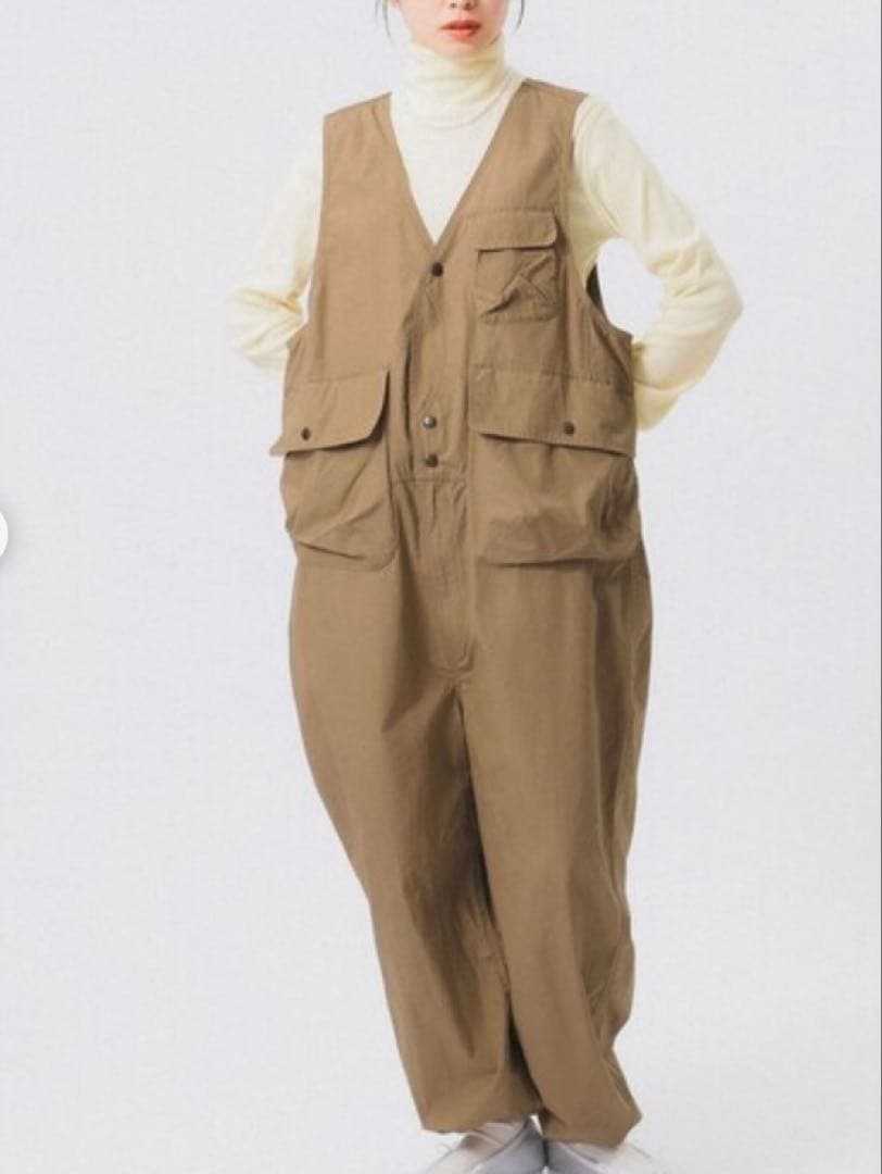 BEAMS BOY コットンウェザーハンティングベストオールインワン