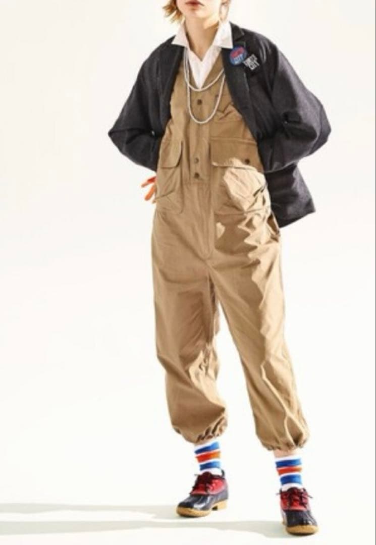 BEAMS BOY コットンウェザーハンティングベストオールインワン