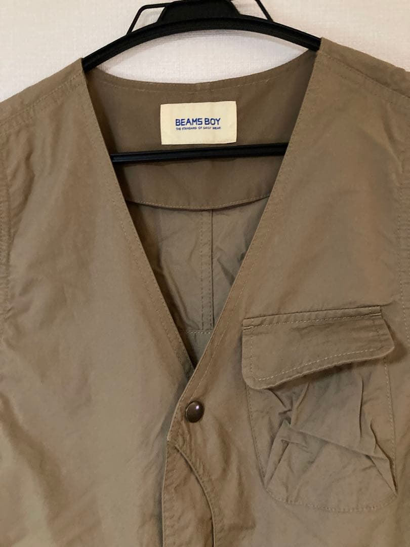BEAMS BOY コットンウェザーハンティングベストオールインワン