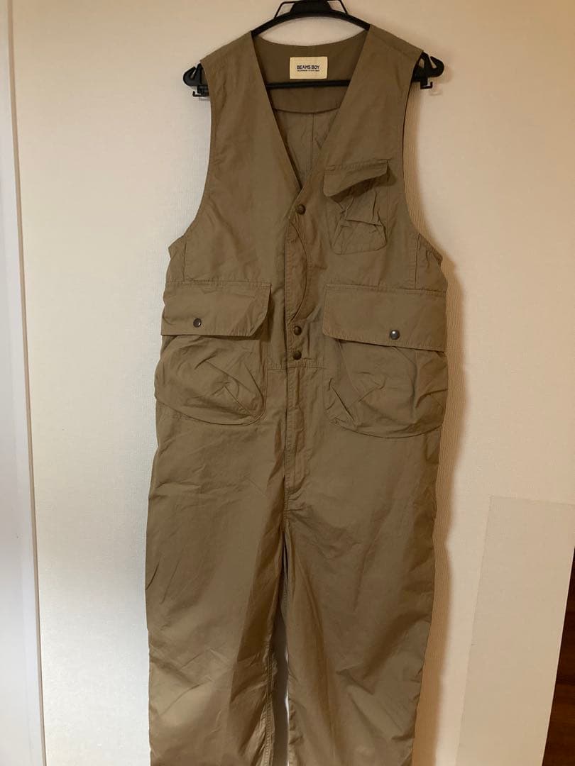 BEAMS BOY コットンウェザーハンティングベストオールインワン