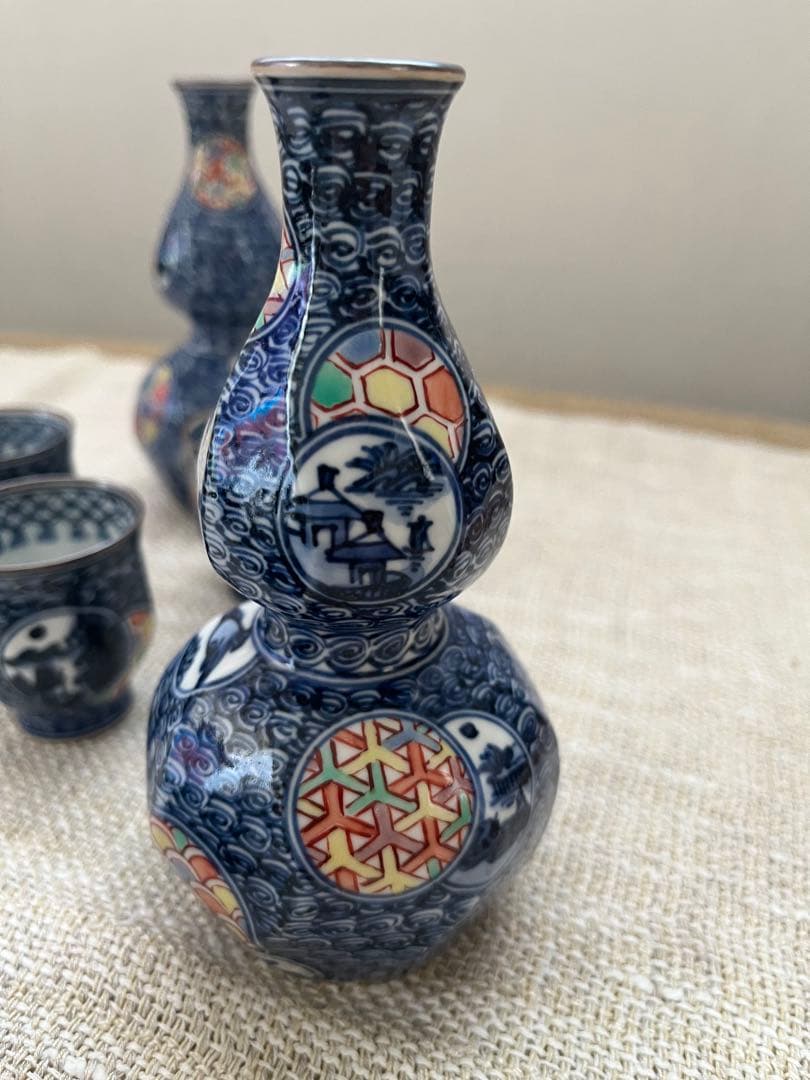 初代　山本壹楽　壹楽窯　酒器セット　京焼　清水焼 美品