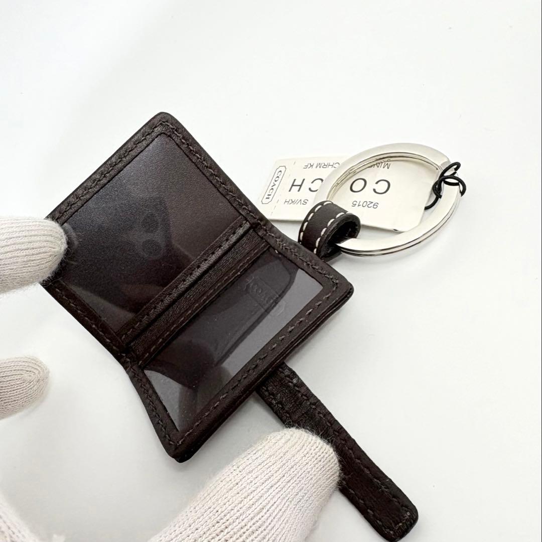 【未使用】COACH コーチ ミニ手帳型 フォトキーホルダー チャーム