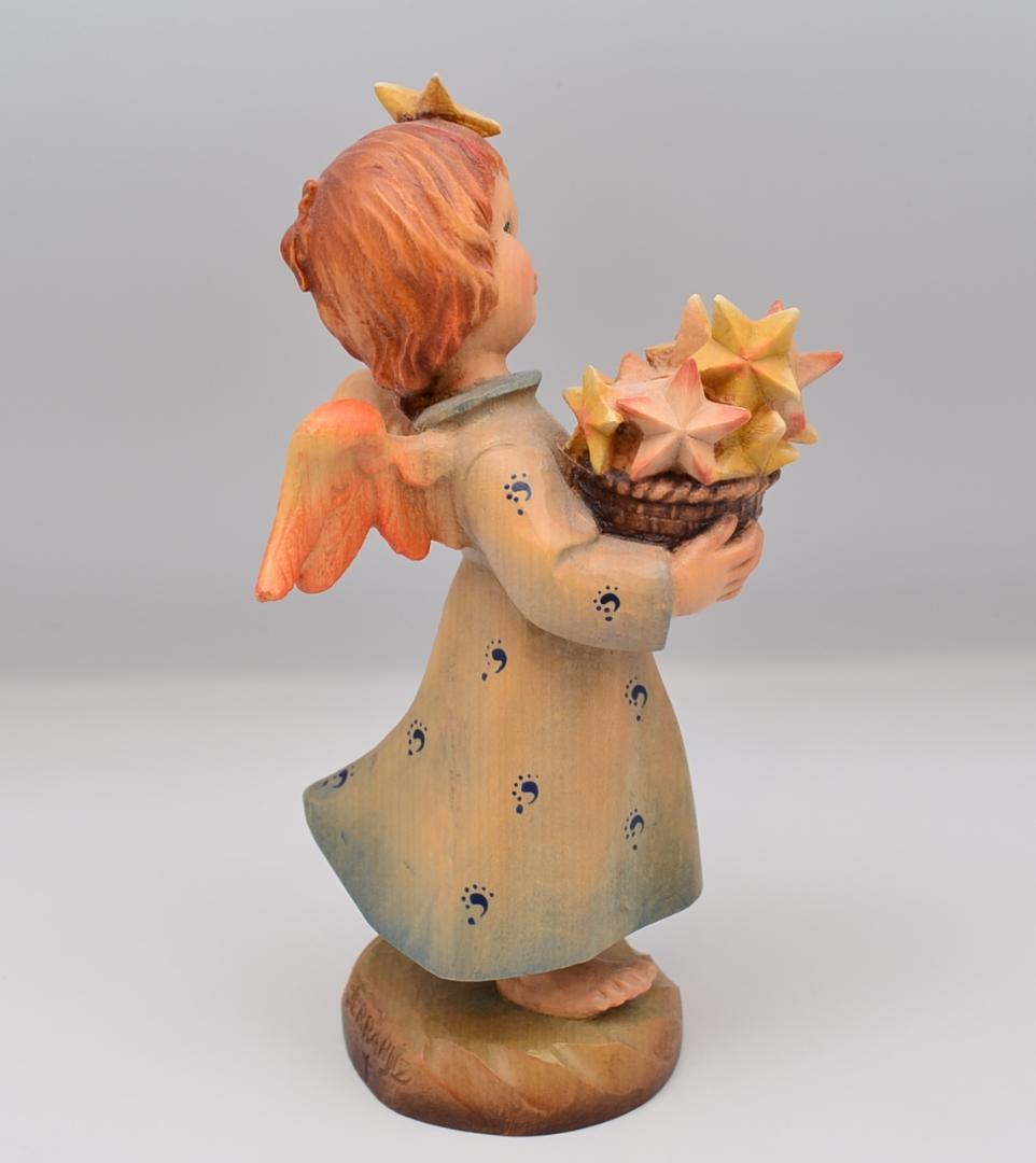 星を抱く天使　アンリ　ANRI　限定品　木彫り人形　イタリア　18ｃｍ