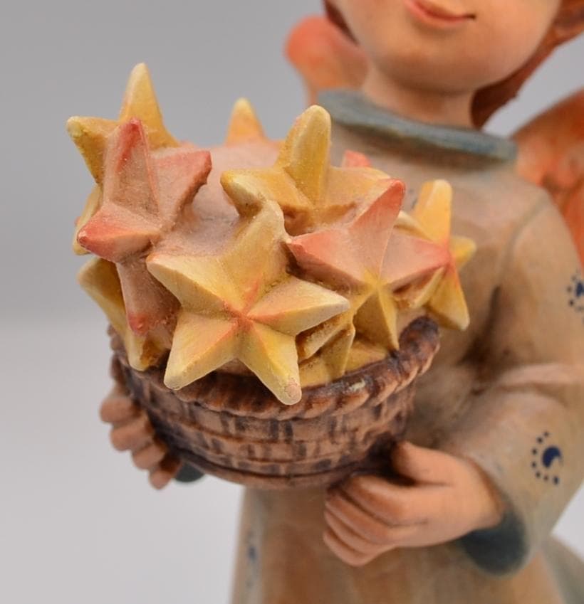 星を抱く天使　アンリ　ANRI　限定品　木彫り人形　イタリア　18ｃｍ