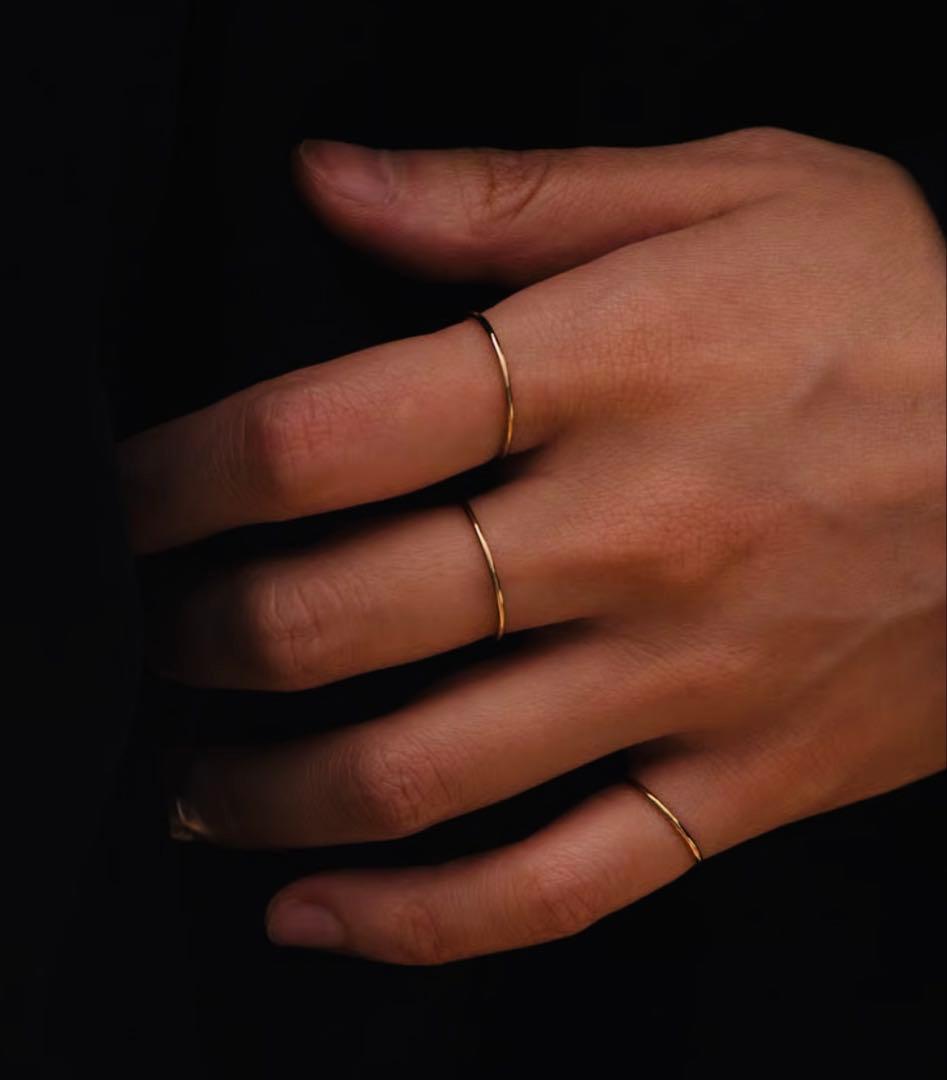 【unique/ユニーク】3set ring gold