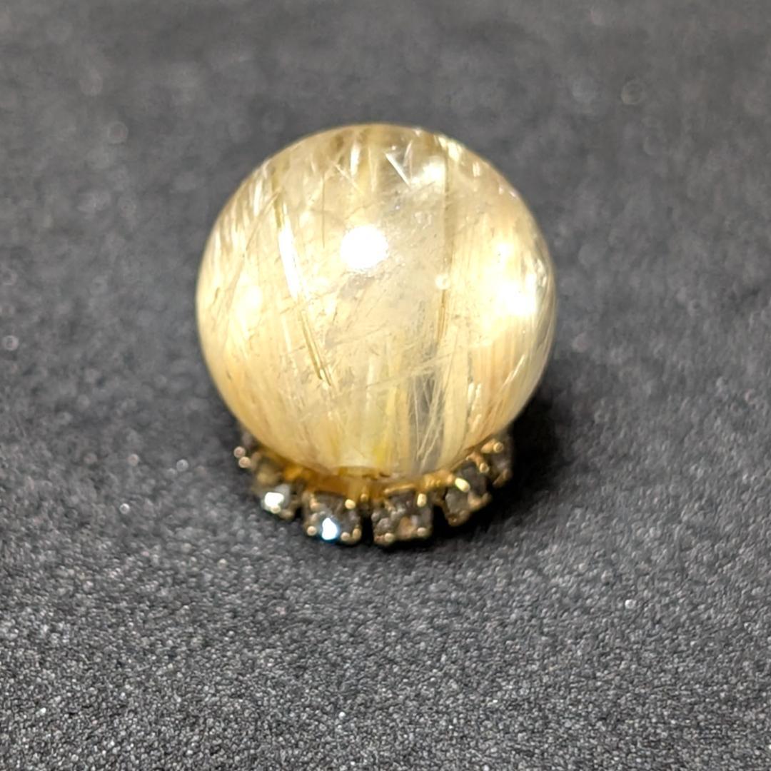 一点物 シャトヤンシー効果も出ている タイチンルチル 10ミリ 粒売り