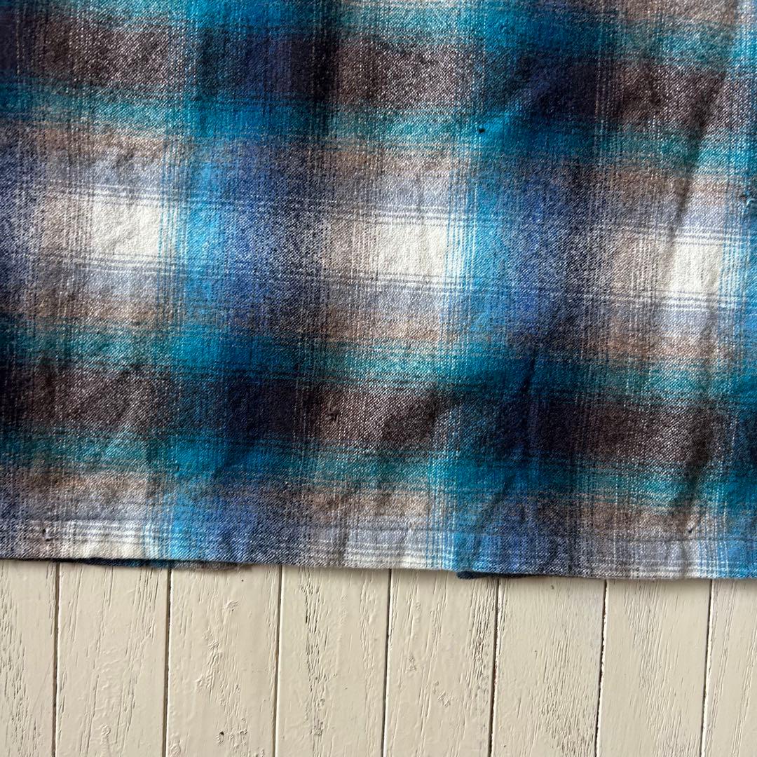 ド級スペシャル 70s ペンドルトン ボードシャツ 青オンブレ USA製 FJ氏