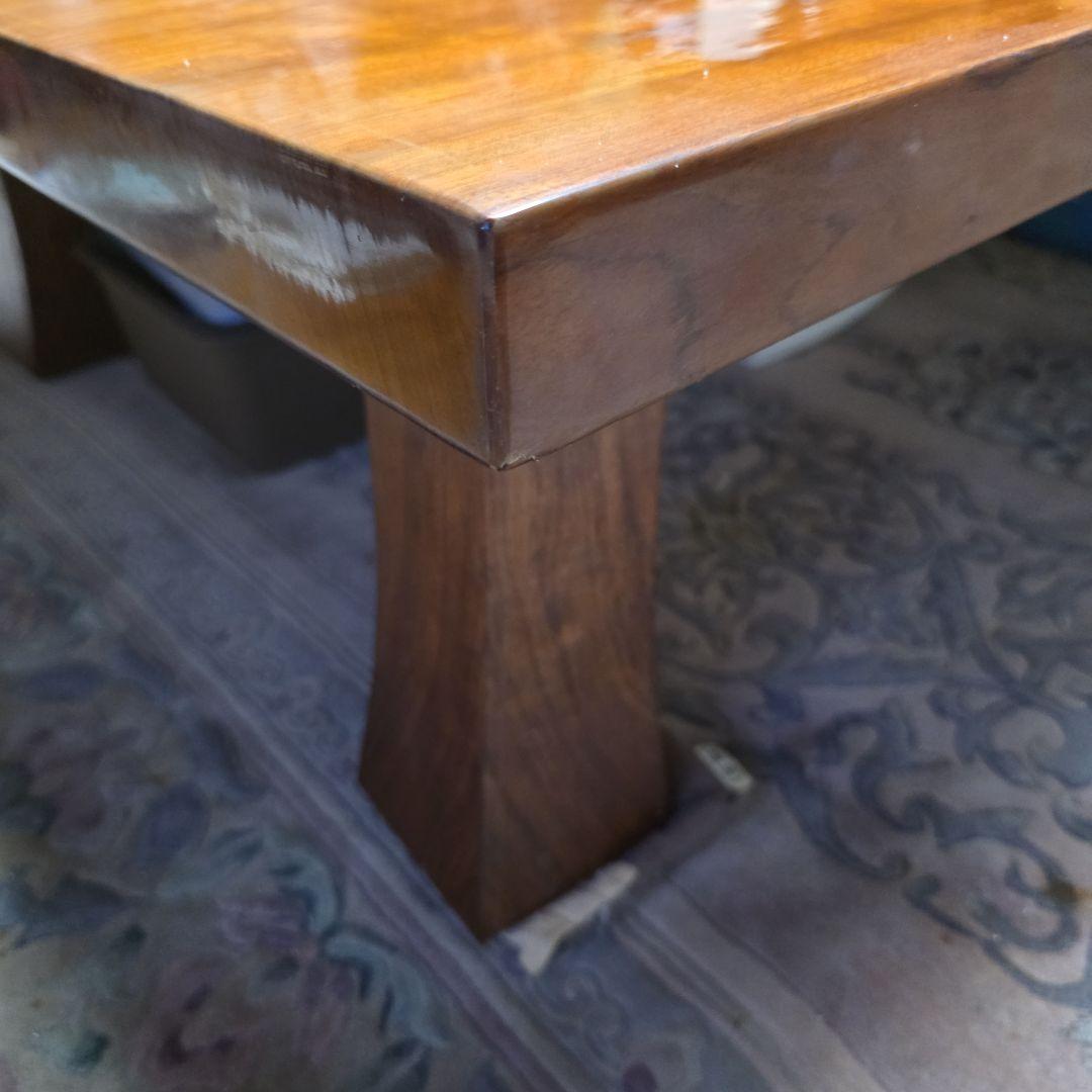 大型光沢木製座卓　一枚板　無垢材