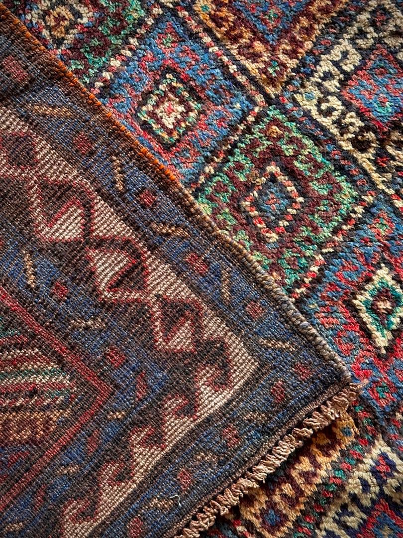 トライバルラグ　ヴィンテージラグ　ジャフクルド　希少サイズ　プリミティブアート
