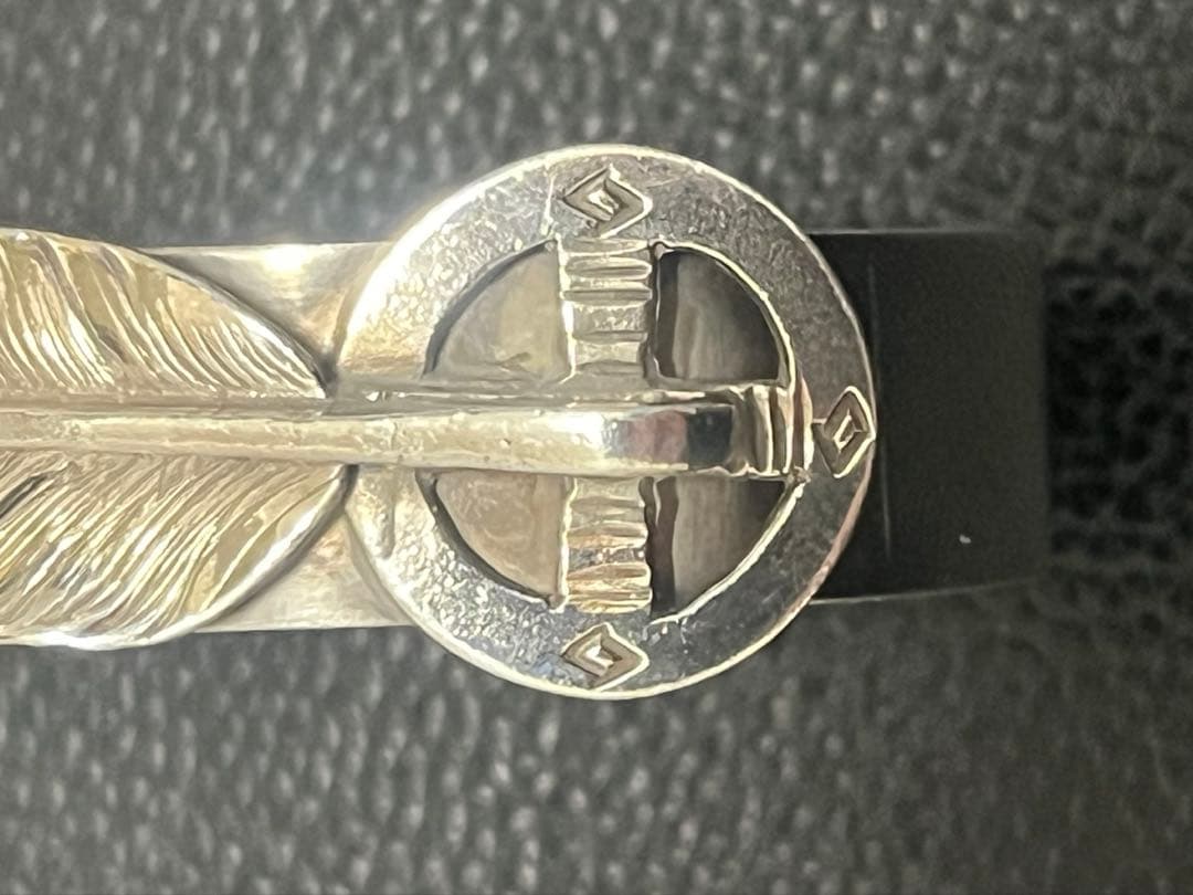 goro's ゴローズ　金メタル付き特大フェザーブレス　特注　Mサイズ