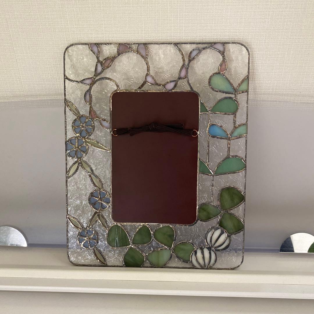 サンポミチノカガミ　ステンドグラス ミラー