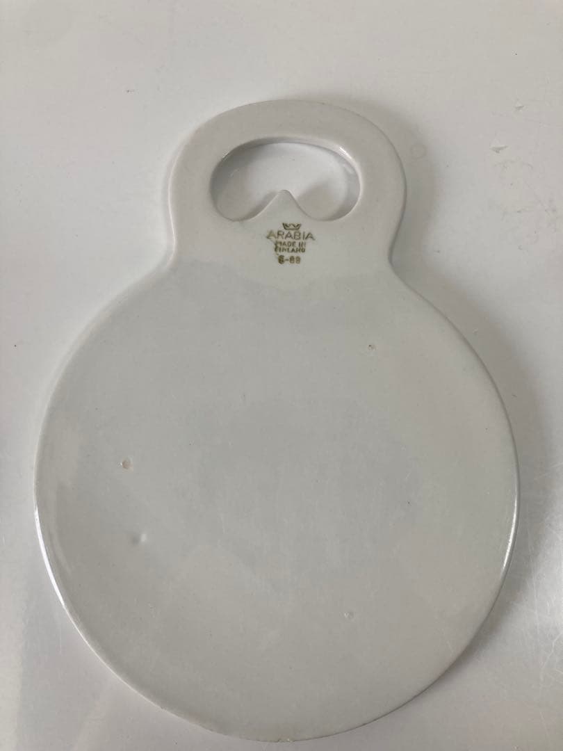 レア！ARABIA キルタ　ティーマ　ホワイトカッティングボード　鍋敷き