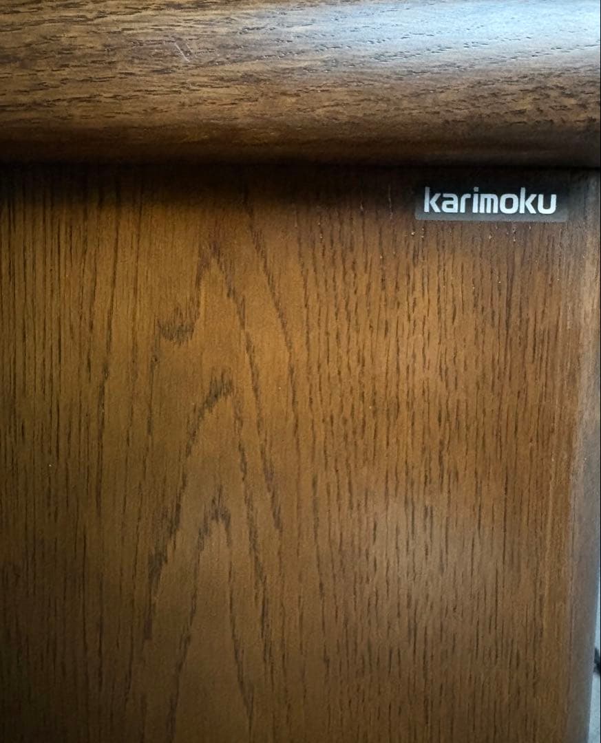 Karimoku カリモク 書斎机 デスク 片袖机 勉強机 木製 ブラウン