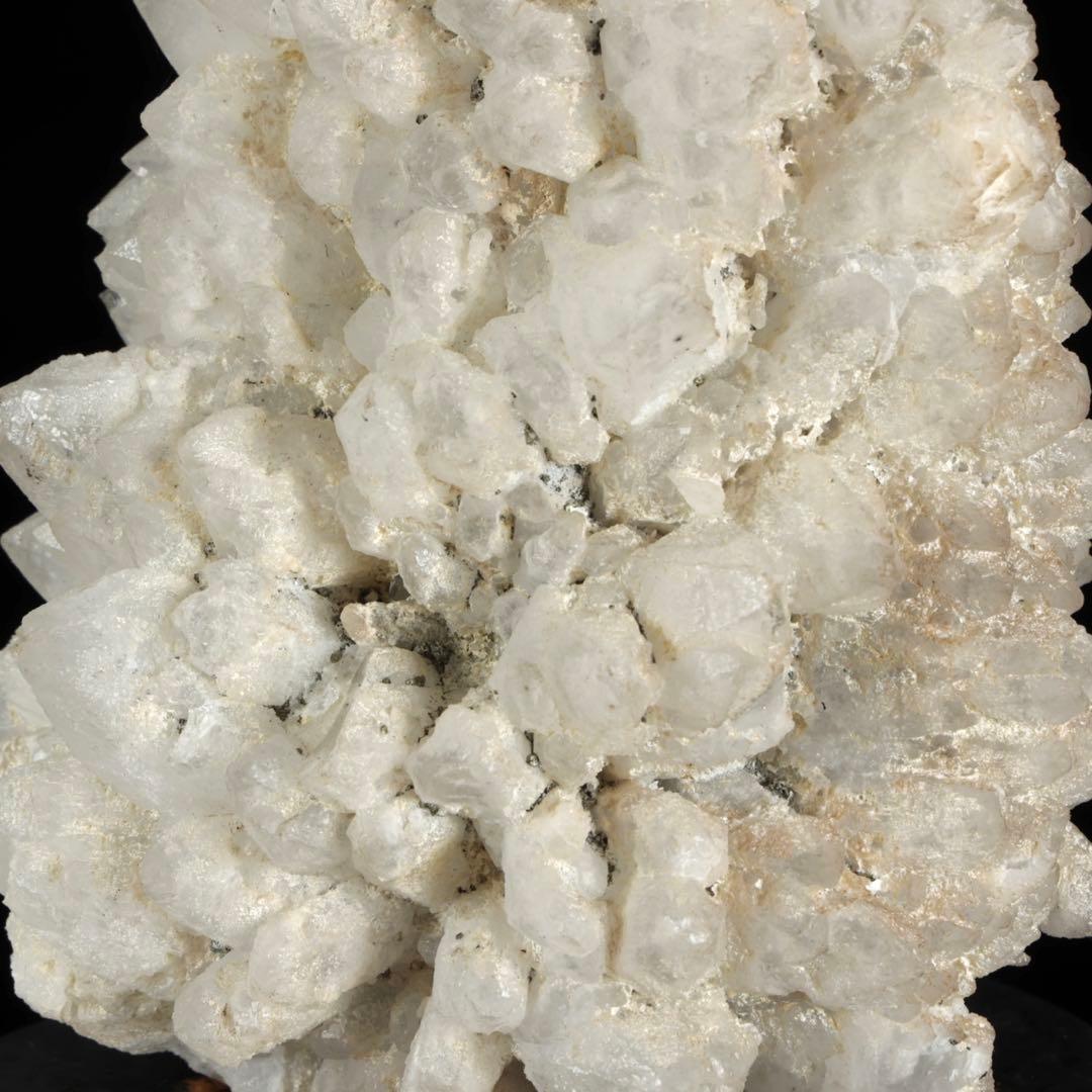 日本産 白水晶クラスター 日本水晶 原石 天然石 鉱物 標本 台座付 1kg