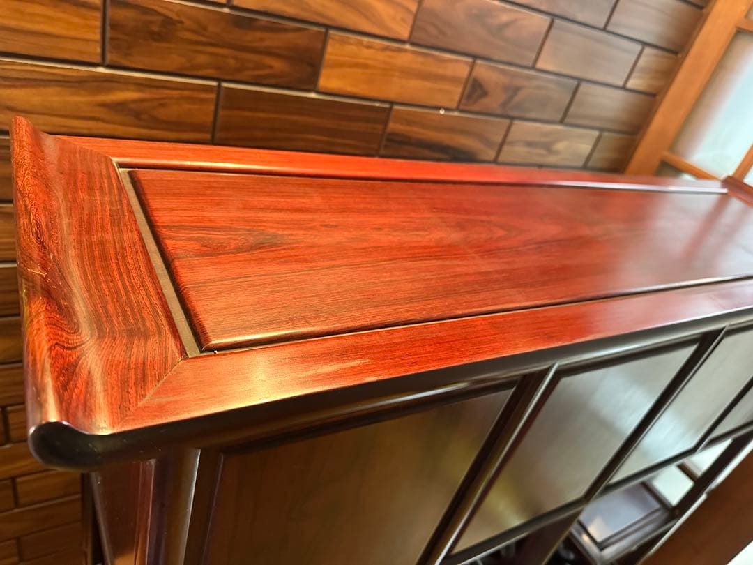 お盆限定価格！！　アンティーク　茶箪笥　紫檀　茶棚　飾り棚