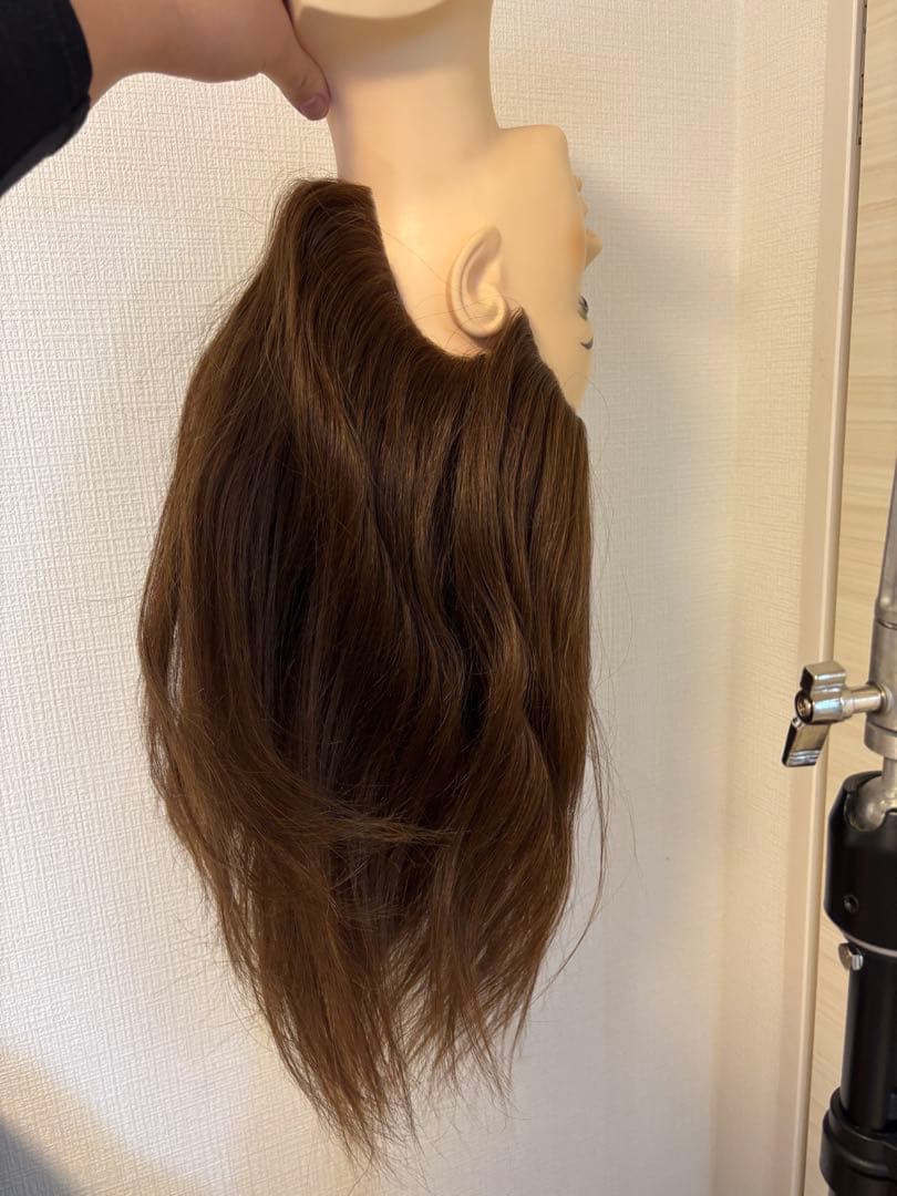 ブラウン アップスタイルウィッグ