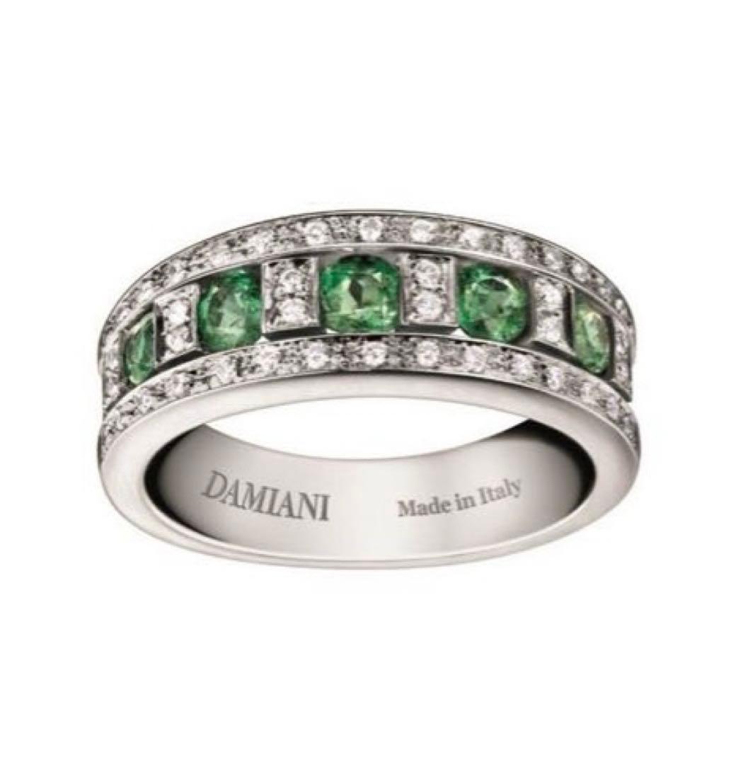 【最終値下げ】DAMIANI 750ベルエポック エメラルド K18WG リング
